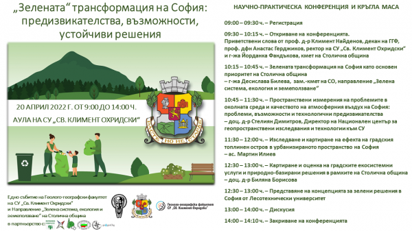 Зелената трансформация на София - програма постер
