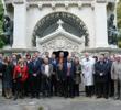 Paying respect to Evlogy and Christo Georgiev's tomb