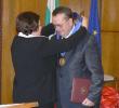 Official ceremony on awarding a Blue Ribbon Honorary Sign 