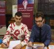 Цветелин Биков и Людмил Миланов в заключение за първия от Дните на кандидат-студента