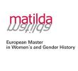 Mагистърска програма по история на жените и половете