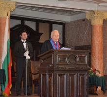 Чл.-кор. проф. Александър Янков бе удостоен с почетното звание „Доктор хонорис кауза“ на Софийския университет