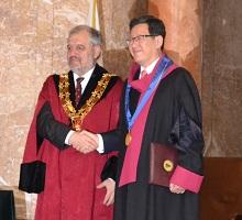 H.E. Dr. Chun Bi-ho was awarded the honorary degree Doctor Honoris Causa of Sofia University