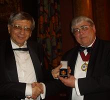 Prof. Todor Deligeorgiev, Faculty of Chemistry and Pharmacy was given a medal for research for 2012.